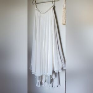 Jenny Yoo Ivory Chiffon Skirt